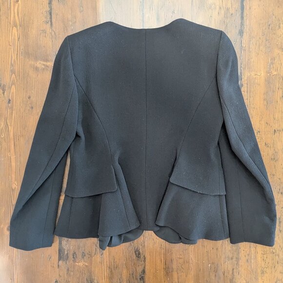 Emporio Armani, Black Wool contemporary, short jacket - Size EU44 - Picture 2 of 11